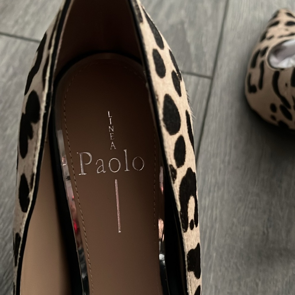 🔥FINAL🔥 NWT Linea Paolo Payton Womens Pointy Toe Leopard Pump - Picture 11 of 13